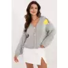 Sweter Damski Model MI-SW-2108.92 Grey - Italy Moda