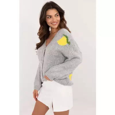 Sweter Damski Model MI-SW-2108.92 Grey - Italy Moda