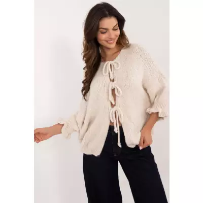 Sweter Damski Model MI-SW-2911.91 Light Beige - Italy Moda