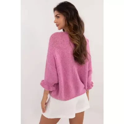 Sweter Damski Model MI-SW-2911.91 Dark Pink - Italy Moda