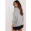 Sweter Damski Model MI-SW-2911.91 Grey - Italy Moda