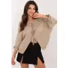 Sweter Damski Model MI-SW-2911.91 Dark Beige - Italy Moda