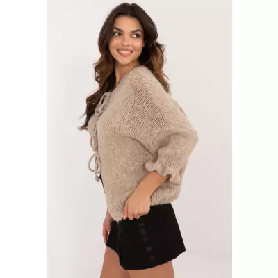 Sweter Damski Model MI-SW-2911.91 Dark Beige - Italy Moda