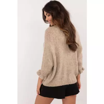 Sweter Damski Model MI-SW-2911.91 Dark Beige - Italy Moda