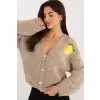 Sweter Damski Model MI-SW-2108.92 Beige - Italy Moda