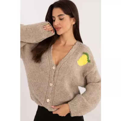 Sweter Damski Model MI-SW-2108.92 Beige - Italy Moda