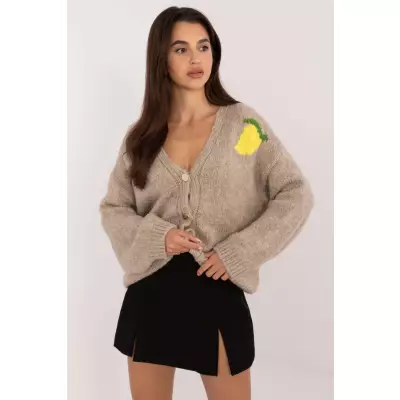 Sweter Damski Model MI-SW-2108.92 Beige - Italy Moda