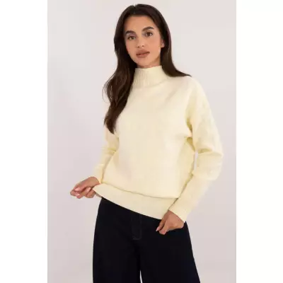 Sweter Damski Model AT-SW-2339.54 Light Yellow - AT