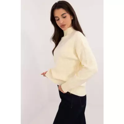 Sweter Damski Model AT-SW-2339.54 Light Yellow - AT