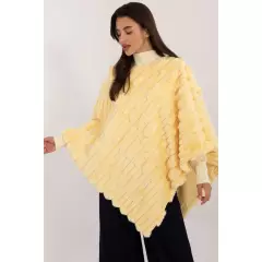 Sweter Ponczo Model AT-PN-2347.88 Light Yellow - AT