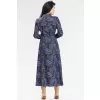 Sukienka Model A665 Navy/Brown Pattern - awama