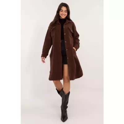 Koszula Damska Model DHJ-KS-19806.12X Brown - Italy Moda