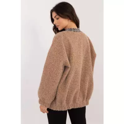 Sweter Kardigan Model DHJ-NA-A8500.11P Camel - Italy Moda