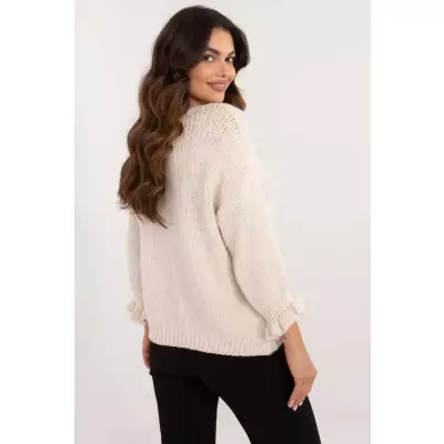 Sweter Damski Model MI-SW-2912.10X Light Beige - Italy Moda