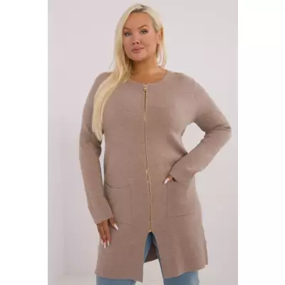 Sweter Damski Model PM-SW-PM793.01 Dark Beige - Factory Price