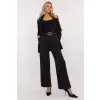 Spodnie Damskie ModelDHJ-SP-A8323.31 Black - Italy Moda