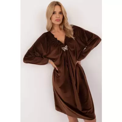 Sukienka Model DHJ-SK-19890.86P Brown - Italy Moda