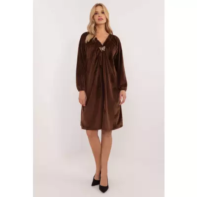 Sukienka Model DHJ-SK-19890.86P Brown - Italy Moda