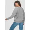 Sweter Damski Model S152 Grey Melange - Makadamia