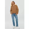 Sweter Damski Model S150 Camel - Makadamia