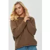 Sweter Damski Model S150 Brown - Makadamia