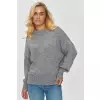 Sweter Damski Model S151 Grey Melange - Makadamia