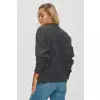 Sweter Damski Model S151 Grafit Melange - Makadamia