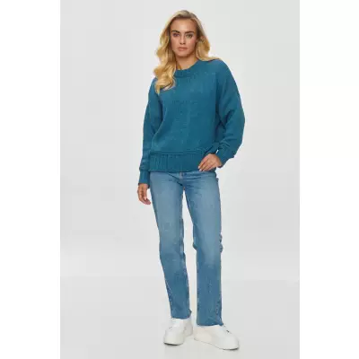 Sweter Damski Model S151 Blue Jeans - Makadamia