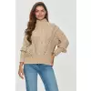 Sweter Damski Model S156 Beige - Makadamia