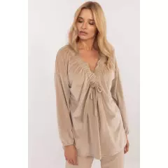 Bluzka Model DHJ-BZ-19902.49P Beige - Italy Moda