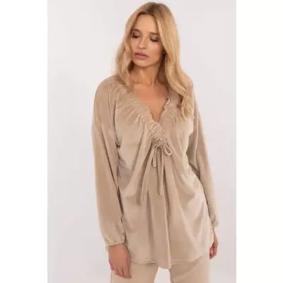 Bluzka Model DHJ-BZ-19902.49P Beige - Italy Moda