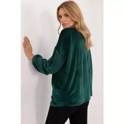 Bluzka Model DHJ-BZ-19902.49P Dark Green - Italy Moda