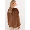 Bluzka Model DHJ-BZ-19902.49P Light Brown - Italy Moda