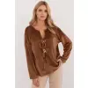 Bluzka Model DHJ-BZ-19916.03P Light Brown - Italy Moda