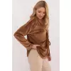 Bluzka Model DHJ-BZ-19916.03P Light Brown - Italy Moda