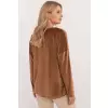 Bluzka Model DHJ-BZ-19916.03P Light Brown - Italy Moda