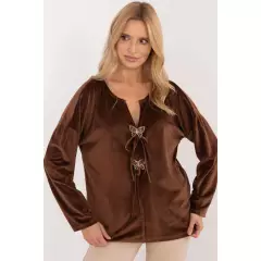 Bluzka Model DHJ-BZ-19916.03P Brown - Italy Moda