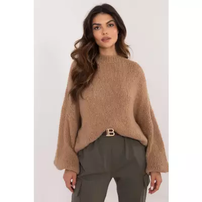 Sweter Damski Model TW-SW-BI-3565.69 Camel - Och Bella