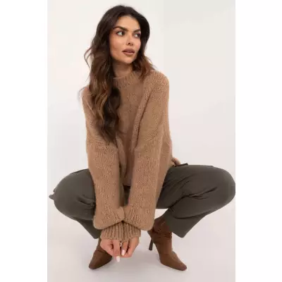 Sweter Damski Model TW-SW-BI-3565.69 Camel - Och Bella