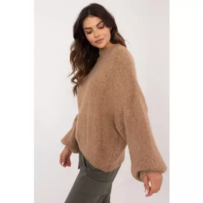 Sweter Damski Model TW-SW-BI-3565.69 Camel - Och Bella