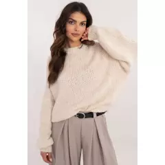 Sweter Damski Model TW-SW-BI-3565.69 Ecru - Och Bella