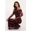 Sukienka Model DHJ-SK-18702-2.14P Black/Red - Italy Moda