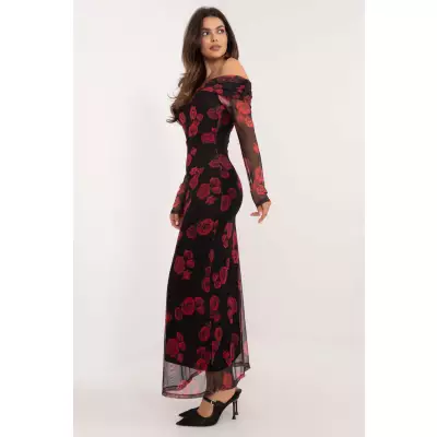 Sukienka Model DHJ-SK-18702-2.14P Black/Red - Italy Moda