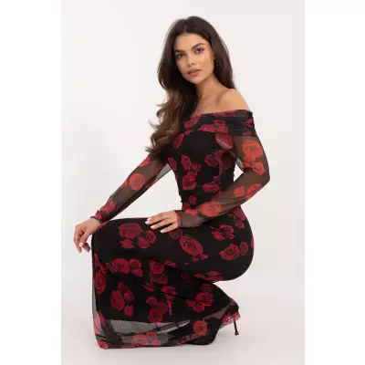 Sukienka Model DHJ-SK-18702-2.14P Black/Red - Italy Moda