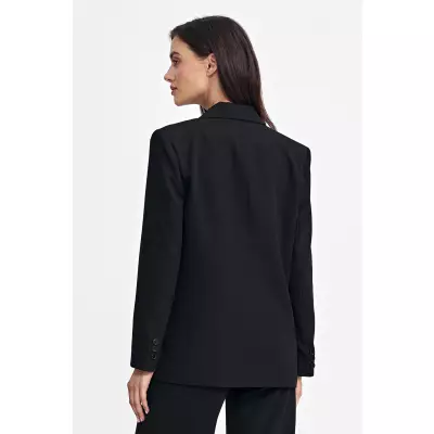 Marynarka oversize dwurzędowa Z69 Black - Nife