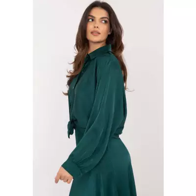 Koszula Damska Model DHJ-KS-16528.34 Dark Green - Italy Moda