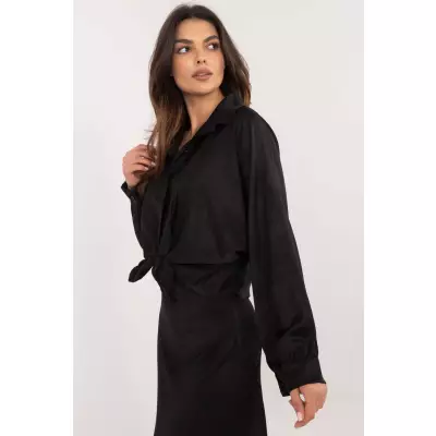 Koszula Damska Model DHJ-KS-16528.34 Black - Italy Moda