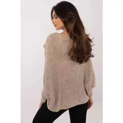 Sweter Damski Model TW-SW-BI-5067.95 Beige - Och Bella