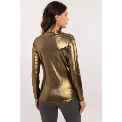 Bluzka Model DHJ-BZ-15268.30 Gold - Italy Moda