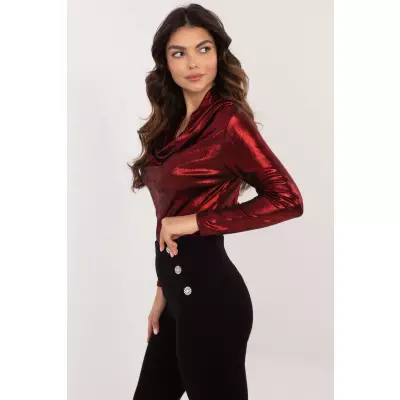 Bluzka Model DHJ-BZ-15268.30 Dark Red - Italy Moda